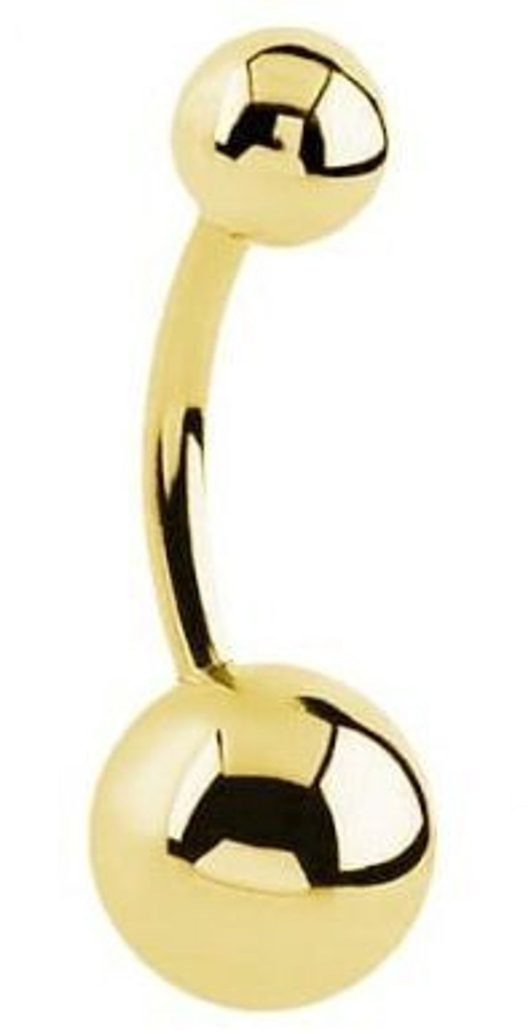 Tytanowy złoty kolczyk do pępka  DIA-PB404 AG  G23, powłoka PVD, hipoalergiczny.jpg